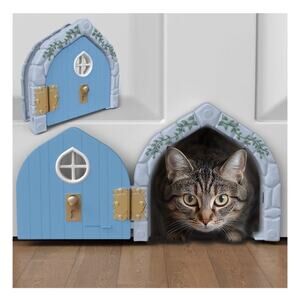 Fairy Style Cat Door Interior Purrfect Portal Large Up 20 lb NEW Complete Whimsy